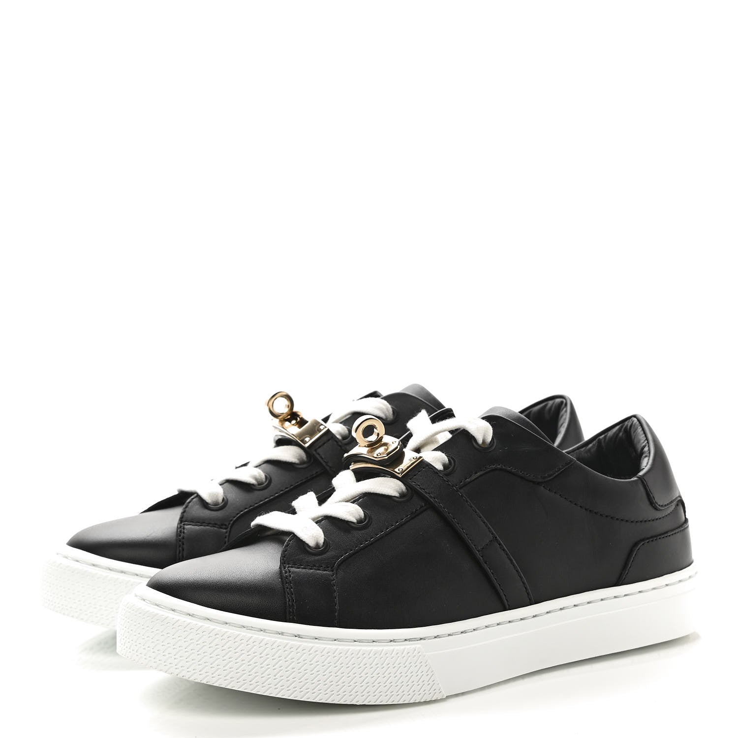 Hermes Calfskin Day Sneakers 35.5 Black 3 of 8