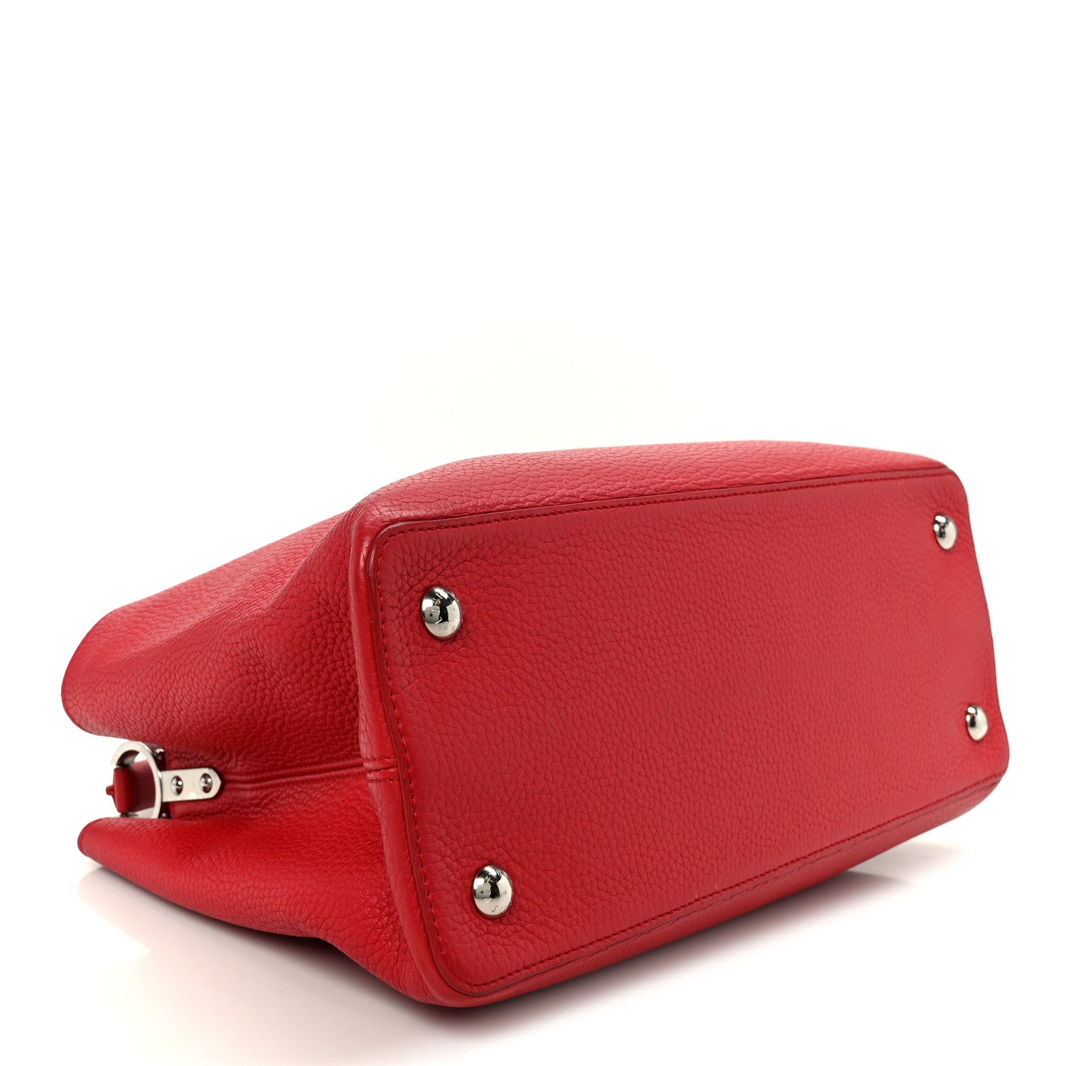 Louis Vuitton Taurillon Capucines MM  Coquelicot 3 of 8