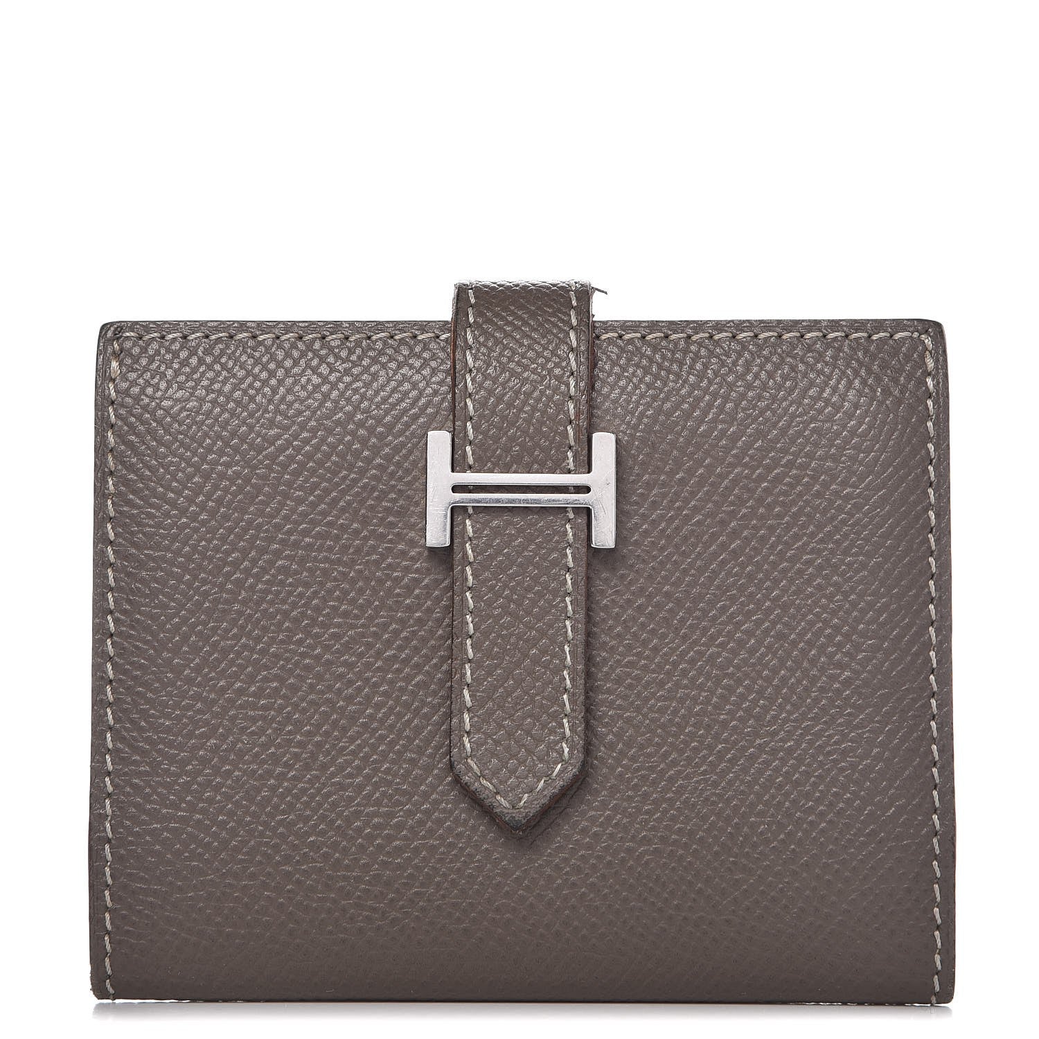 Hermes Epsom Bearn Card Holder Wallet Etain 1 of 9