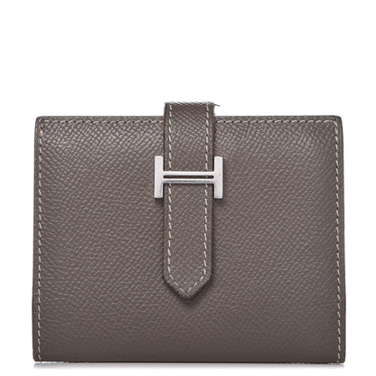 Hermes Epsom Bearn Card Holder Wallet Etain 1 of 9