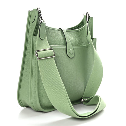 Hermes Taurillon Maurice Evelyne III PM Vert Criquet 3 of 9