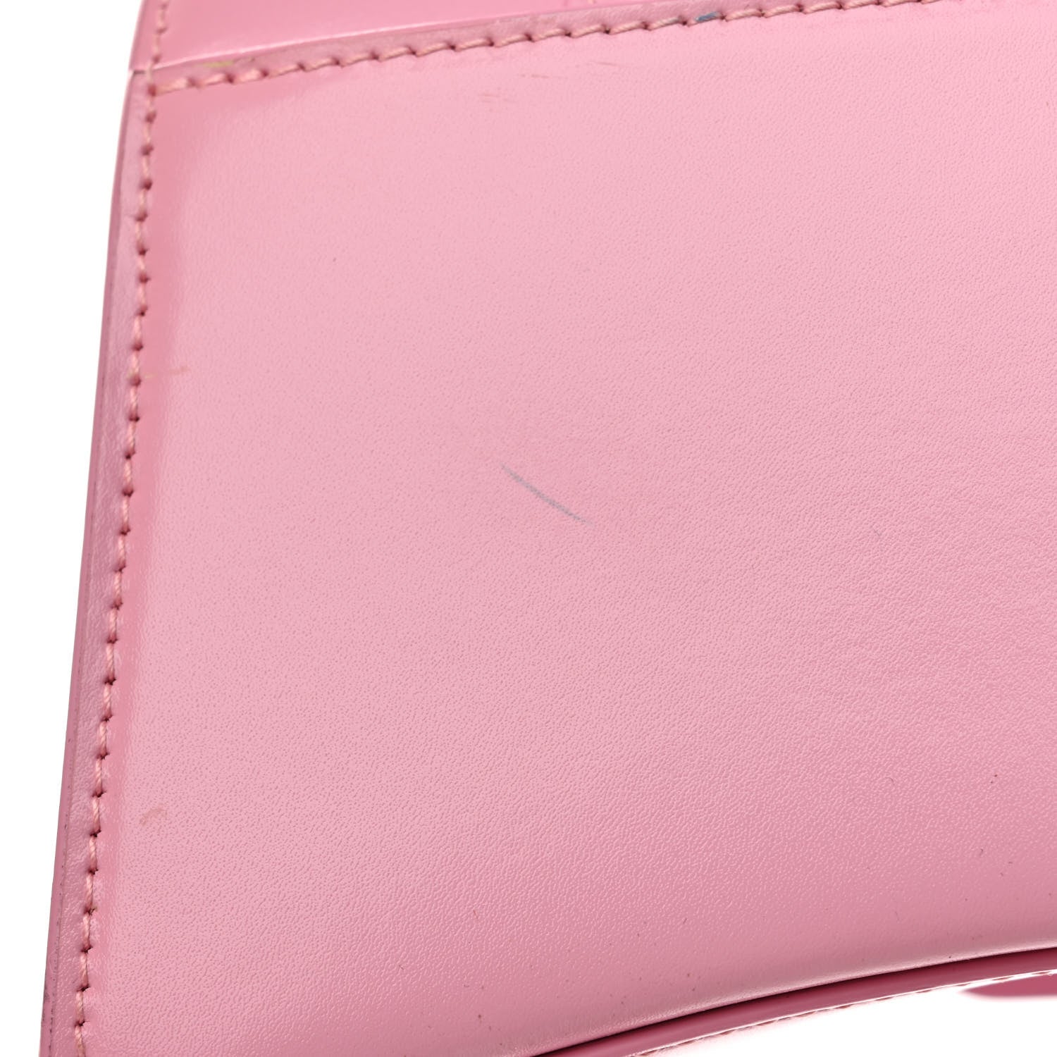 Balenciaga Shiny Box Calfskin Tonal B Hourglass Top Handle Bag XS Candy Pink 16 of 17