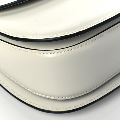 Gucci Boarded Dyana Lux Calfskin Web Small Bamboo 1947 Top Handle Bag Mystic White 9 of 10