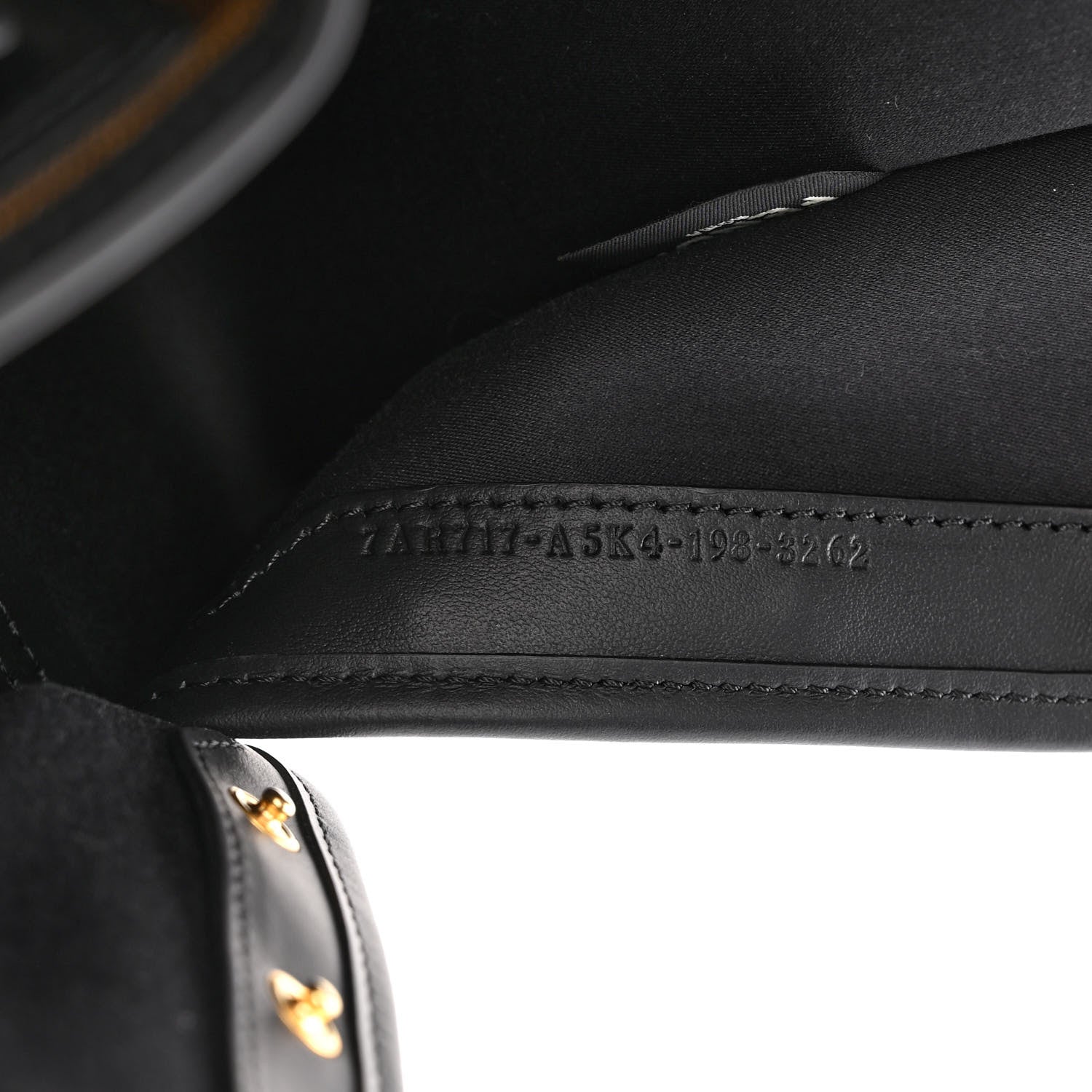 Fendi Glazed Fabric Vitello Century FF 1974 Stamp Patch Mini Peekaboo Defender Cover Mogano Panna Black 7 of 10