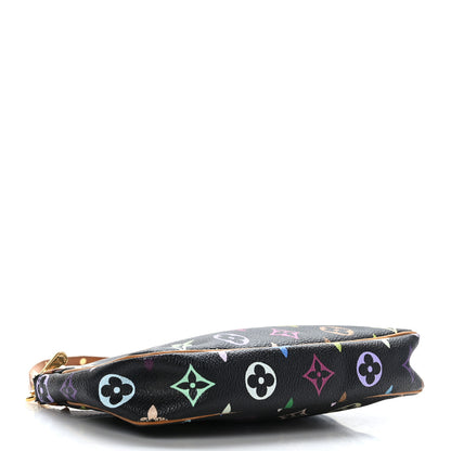 Louis Vuitton Monogram Multicolor Pochette Accessories Black 4 of 9