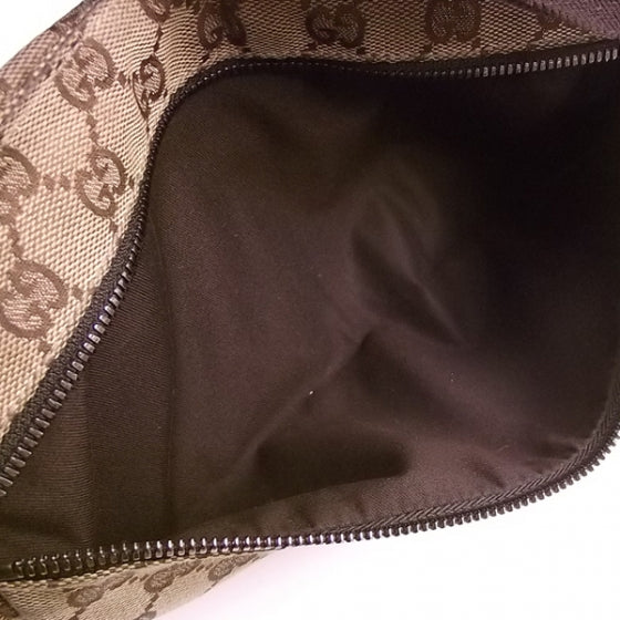 Gucci GG Monogram Double Pocket Belt Bag Dark Brown 7 of 10