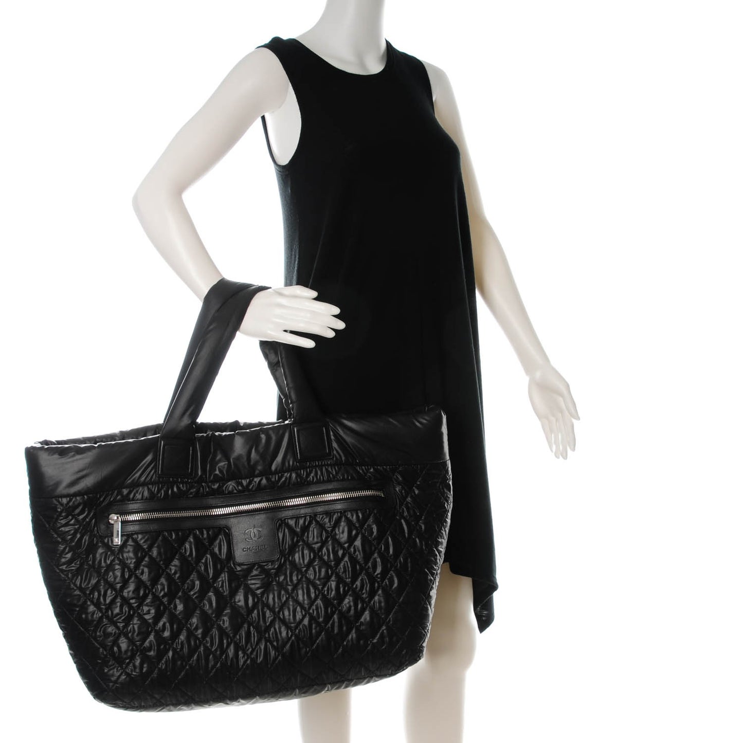 Nylon Quilted Large Coco Cocoon Shopping Tote and Messenger Bag