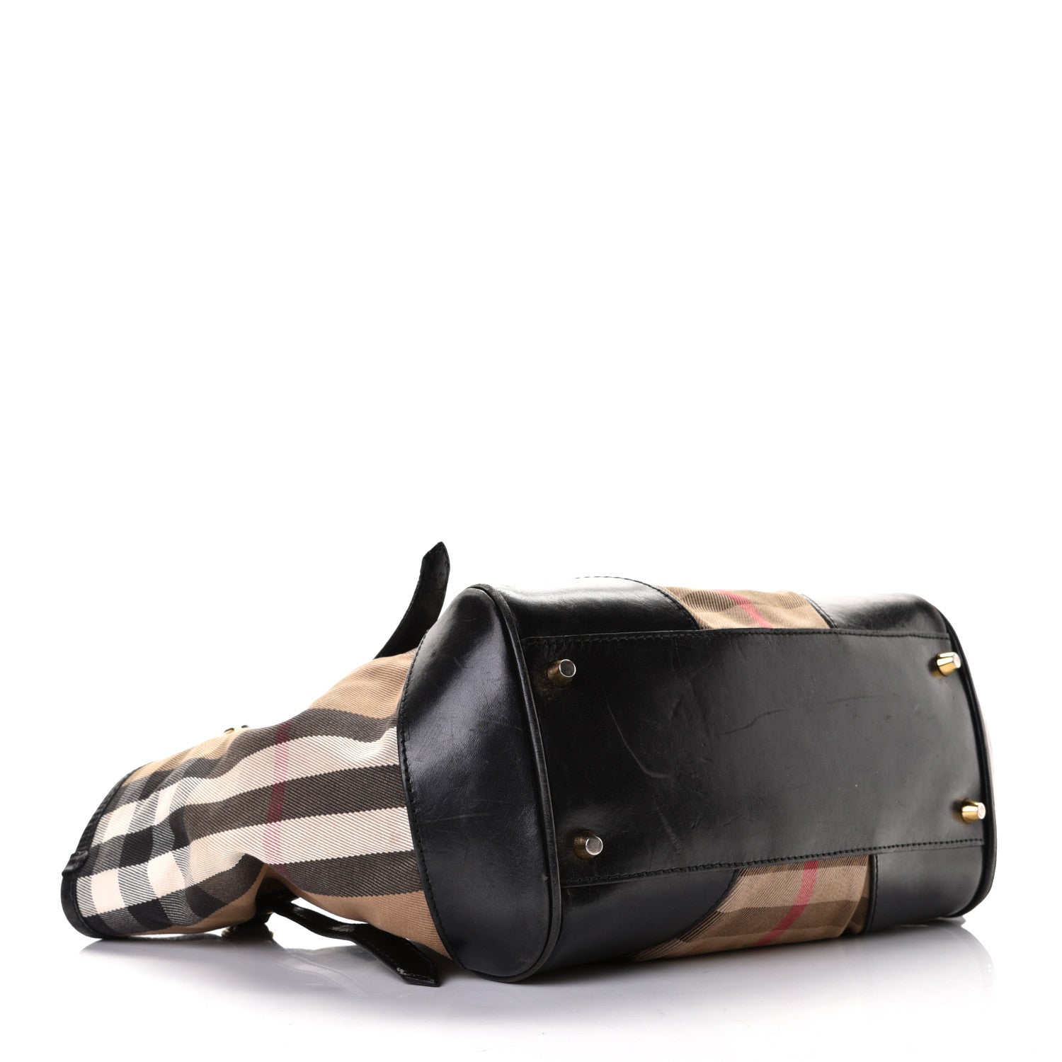 Burberry House Check Small Canterbury Tote Black 3 of 6