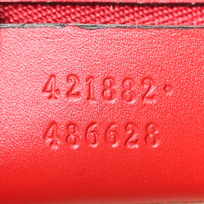 Gucci Calfskin Small Sylvie Shoulder Bag Hibiscus Red 7 of 10