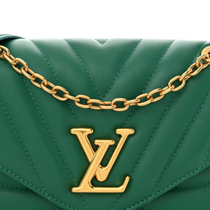 Louis Vuitton Calfskin New Wave Chain Bag MM NM Emerald 8 of 11