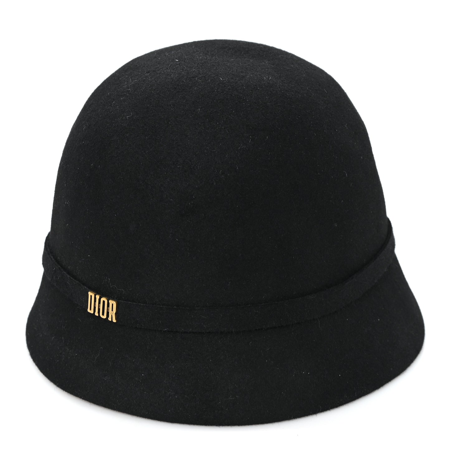 Wool Felt Tulip Hat 57 Black