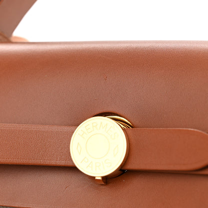 Hermes Military Toile Vache Hunter Herbag Zip Retourne 31 PM Beton Naturel 13 of 14