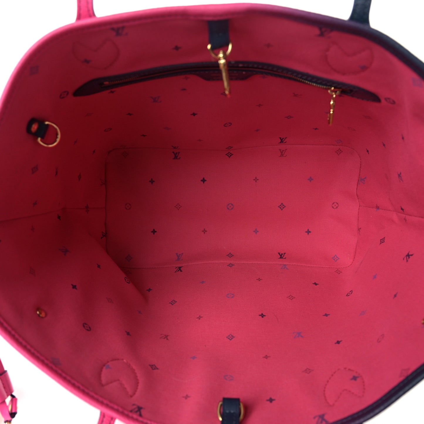 Monogram Giant Spring In The City Neverfull MM Midnight Fuchsia