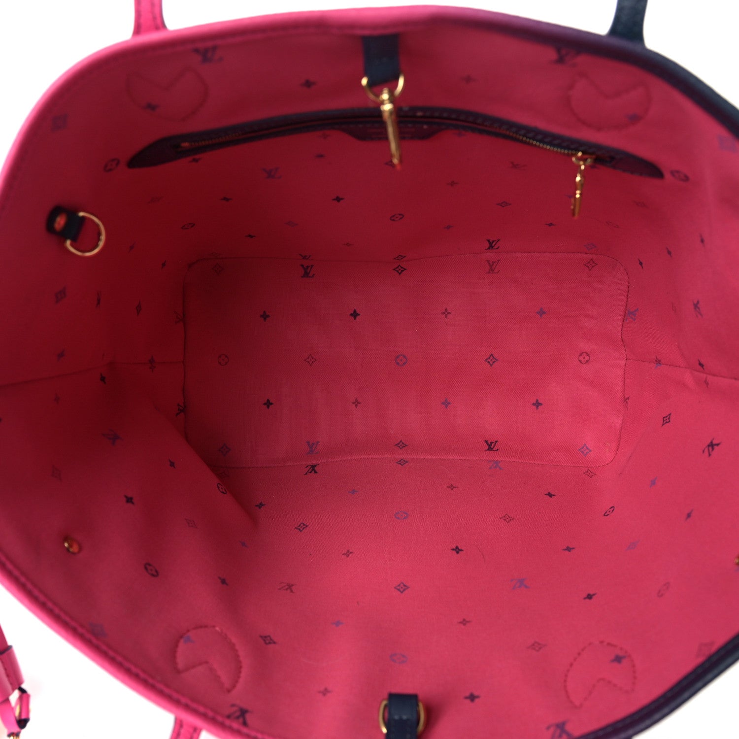 Louis Vuitton Monogram Giant Spring In The City Neverfull MM Midnight Fuchsia 6 of 10