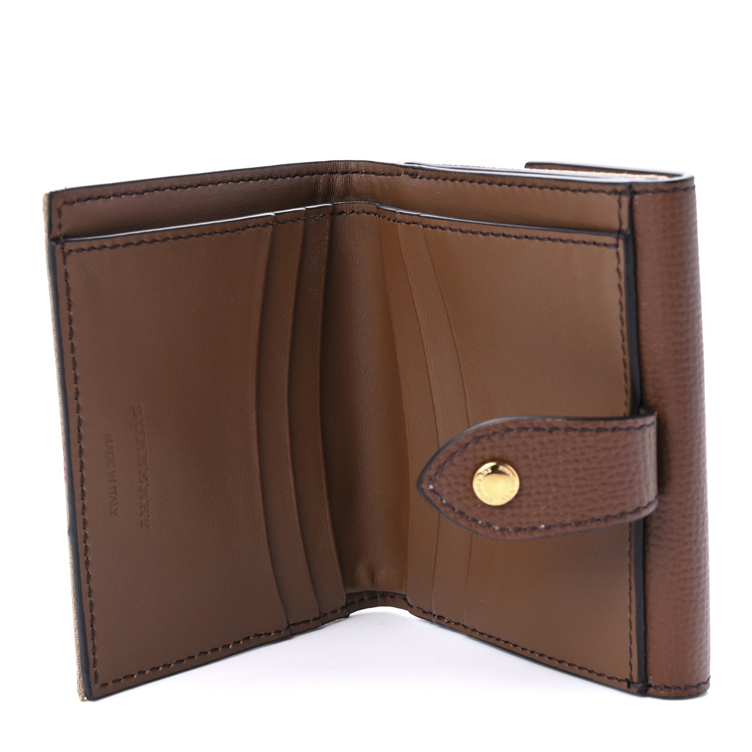 Burberry House Check Luna French Wallet Brown 6 of 11