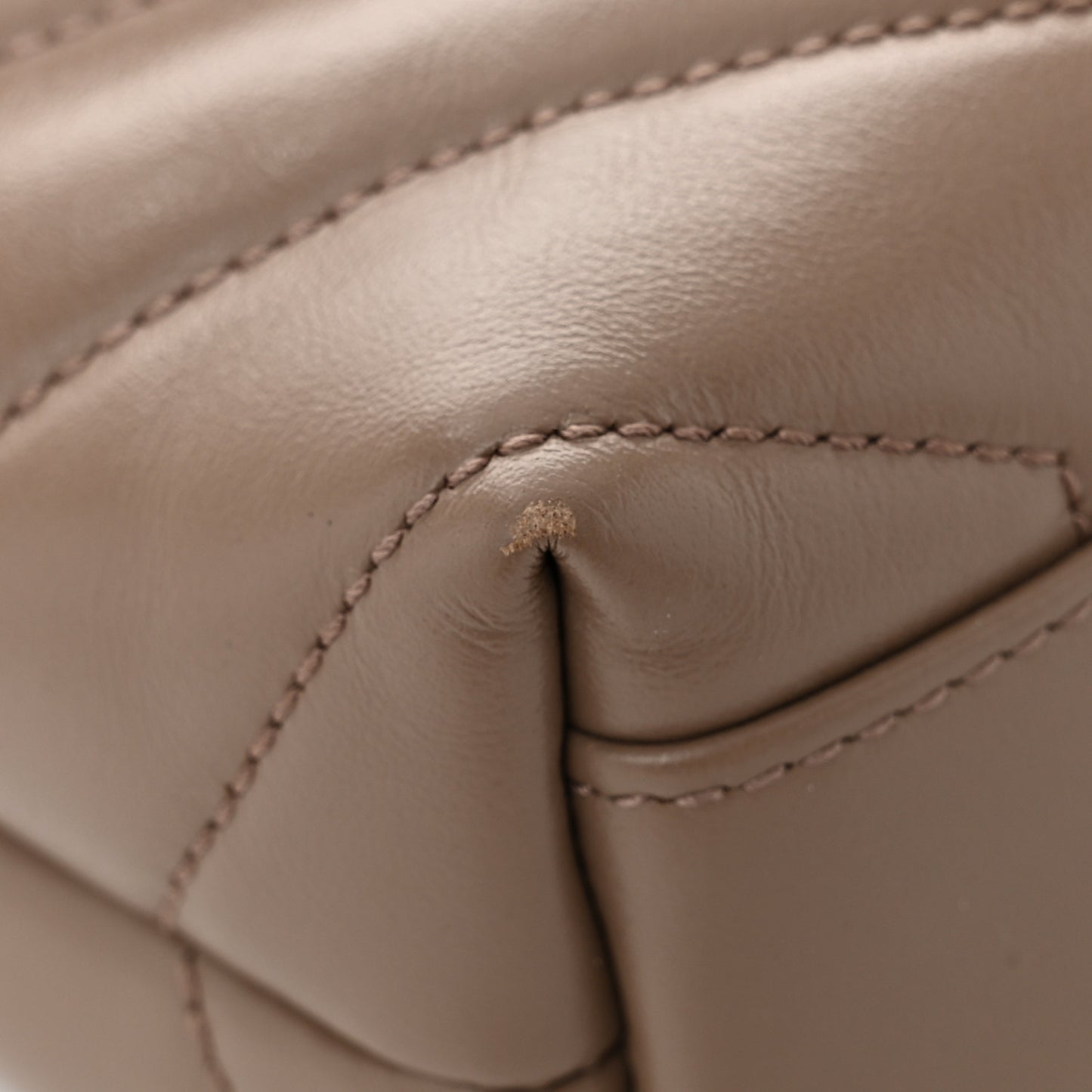Calfskin Y Quilted Monogram Toy Loulou Crossbody Bag Dark Beige