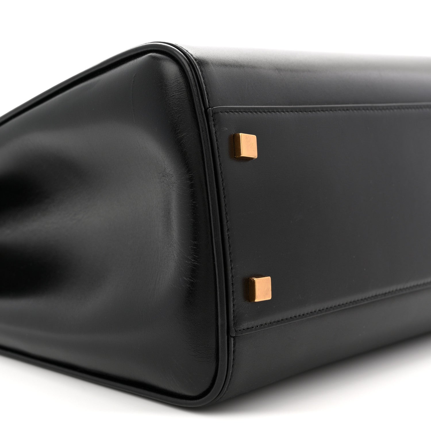 Saint Laurent Smooth Calfskin Manhattan North South Shopper Tote Black 9 of 11