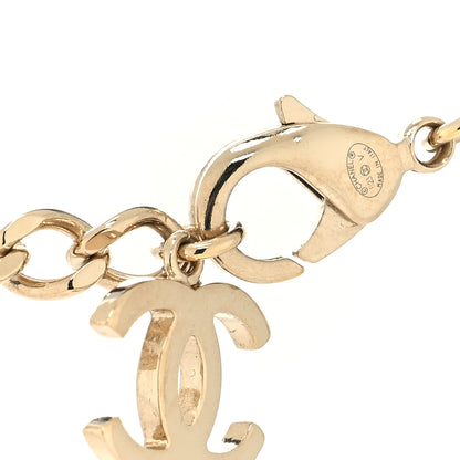 Chanel Crystal Chain CC Link Choker Gold Silver 4 of 5