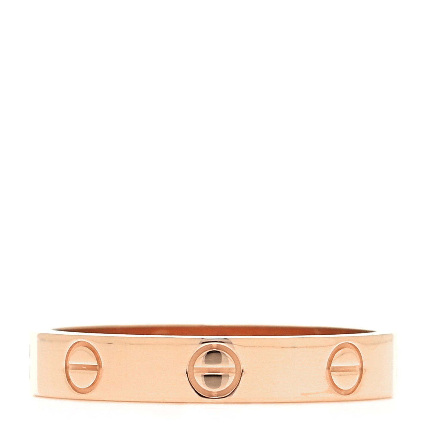 18K Pink Gold 3.5mm LOVE Wedding Band Ring 57 8