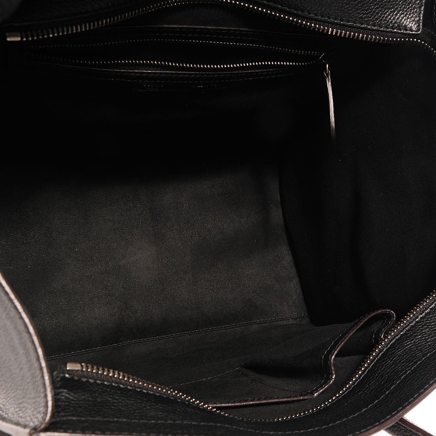 Celine Drummed Calfskin Mini Luggage Black 7 of 10