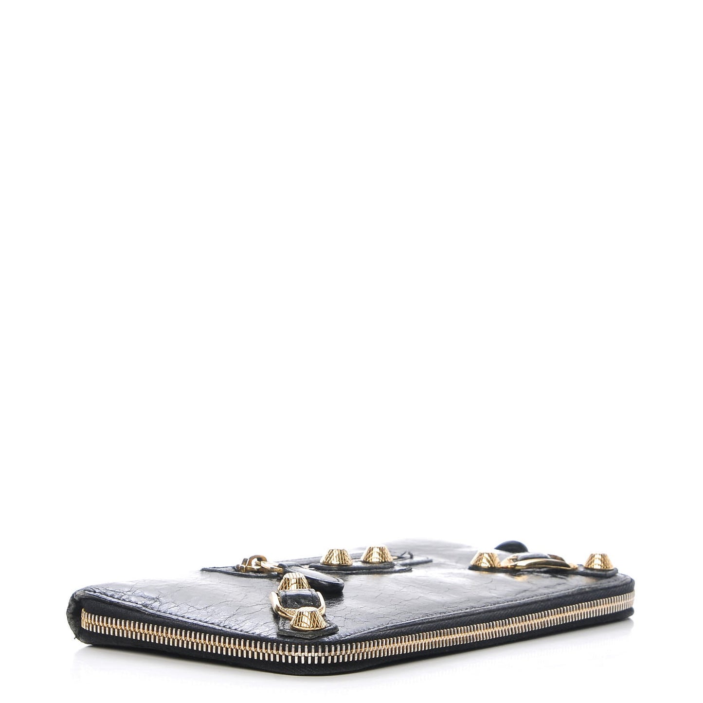 Agneau Giant 12 Gold Hardware Compagnon Wallet Black