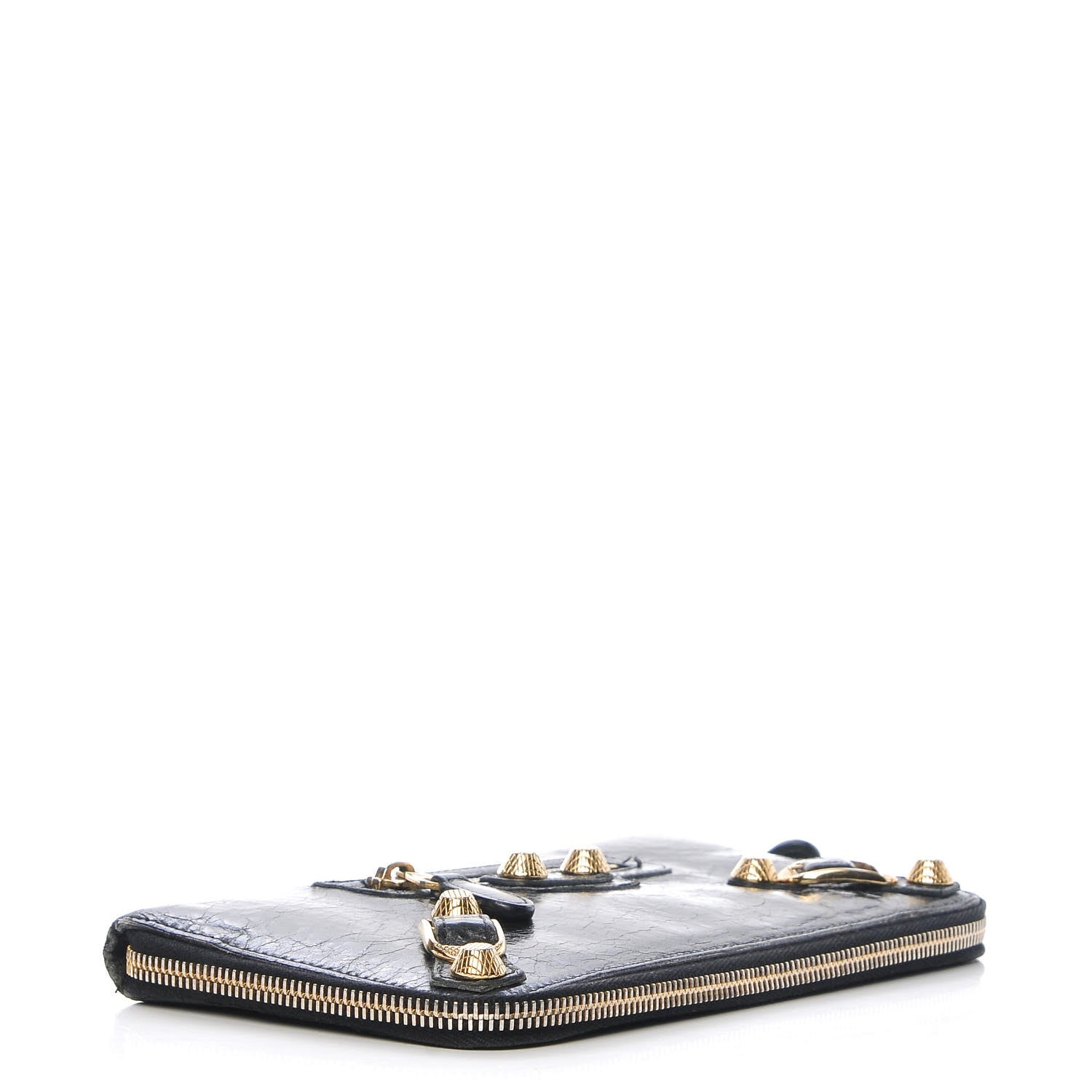 Balenciaga Agneau Giant 12 Gold Hardware Compagnon Wallet Black 4 of 13