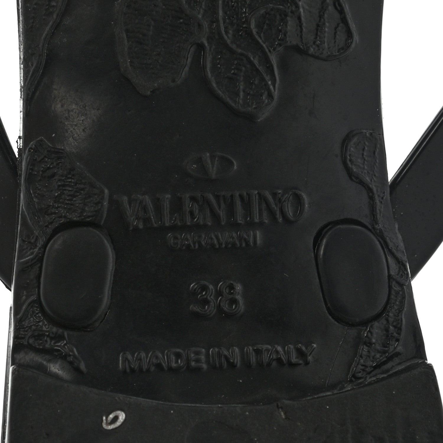 Valentino Garavani PVC Jelly Rockstud Bow Thong Sandals 38 Black 7 of 11
