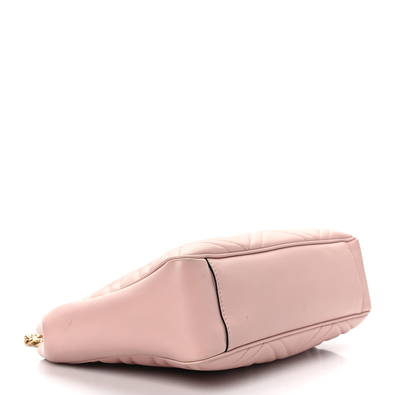 Gucci Calfskin Matelasse Medium GG Marmont Open Top Shoulder Bag Perfect Pink 4 of 9