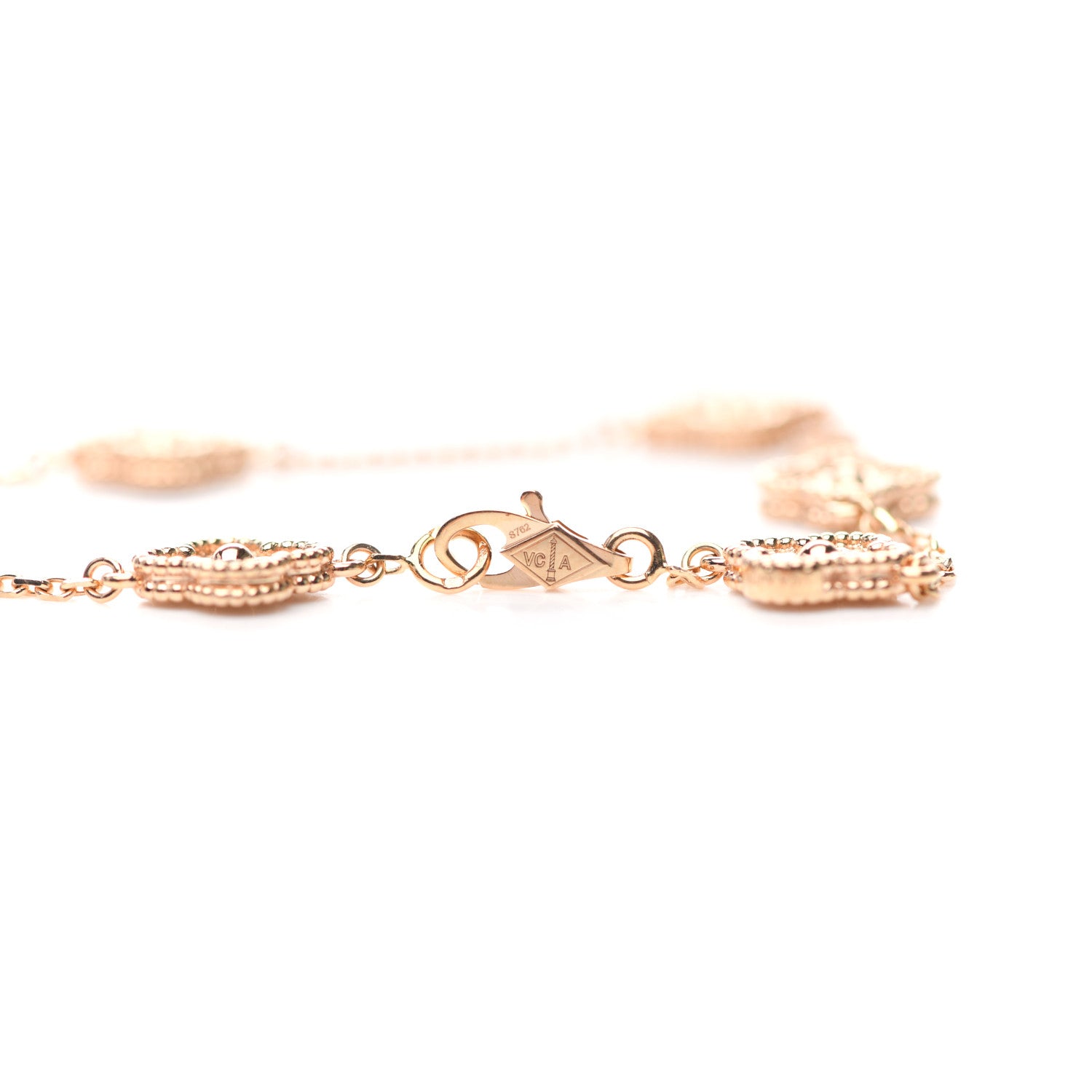Van Cleef & Arpels 18K Rose Gold 6 Motifs Sweet Alhambra Bracelet 3 of 6