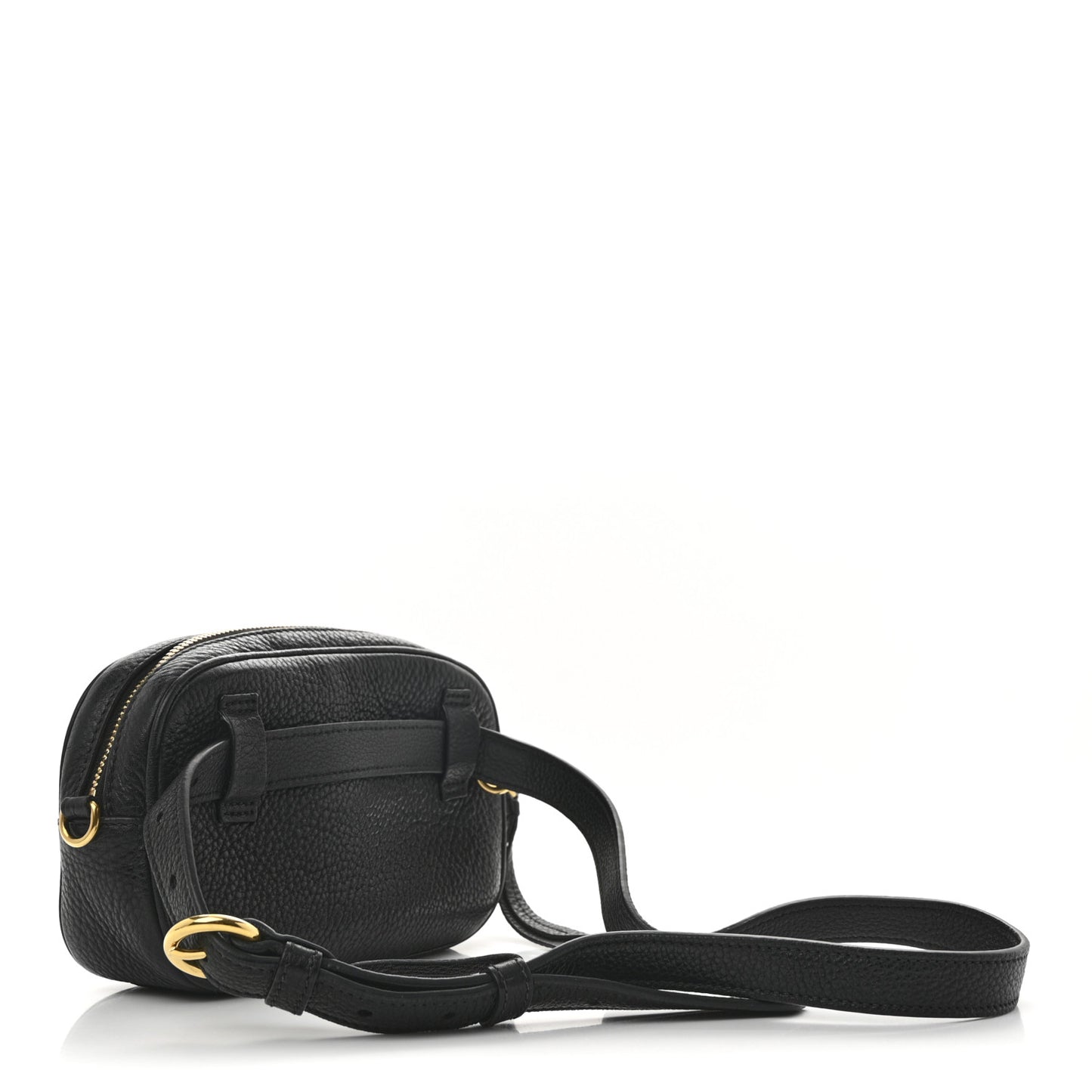 Vitello Daino Logo Belt Bag Black
