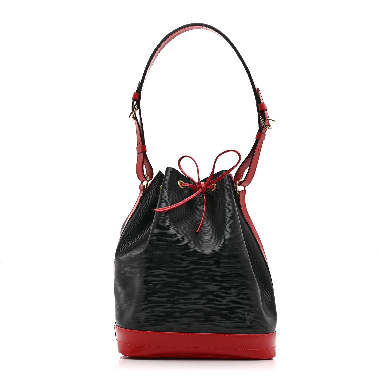 Louis Vuitton Epi Bi-Color Noe Castillan Red Black 1 of 10