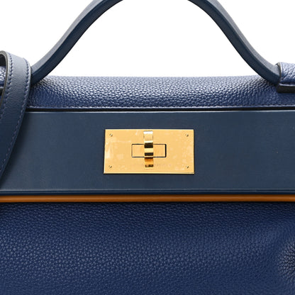Hermes Taurillon Maurice Swift 24/24 29 Bleu Nuit Gold 7 of 10