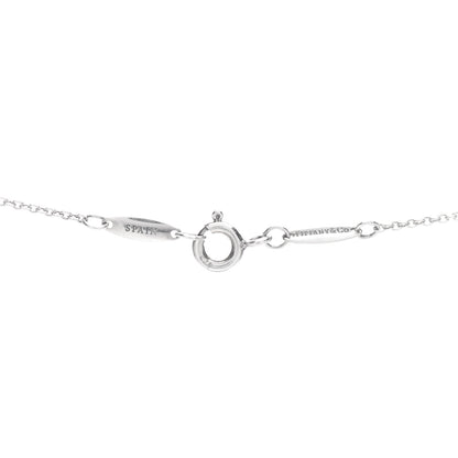 Tiffany Sterling Silver Diamond .07ct Elsa Peretti Pear Shape Diamonds by the Yard Pear-Shaped Pendant Necklace 4 of 4