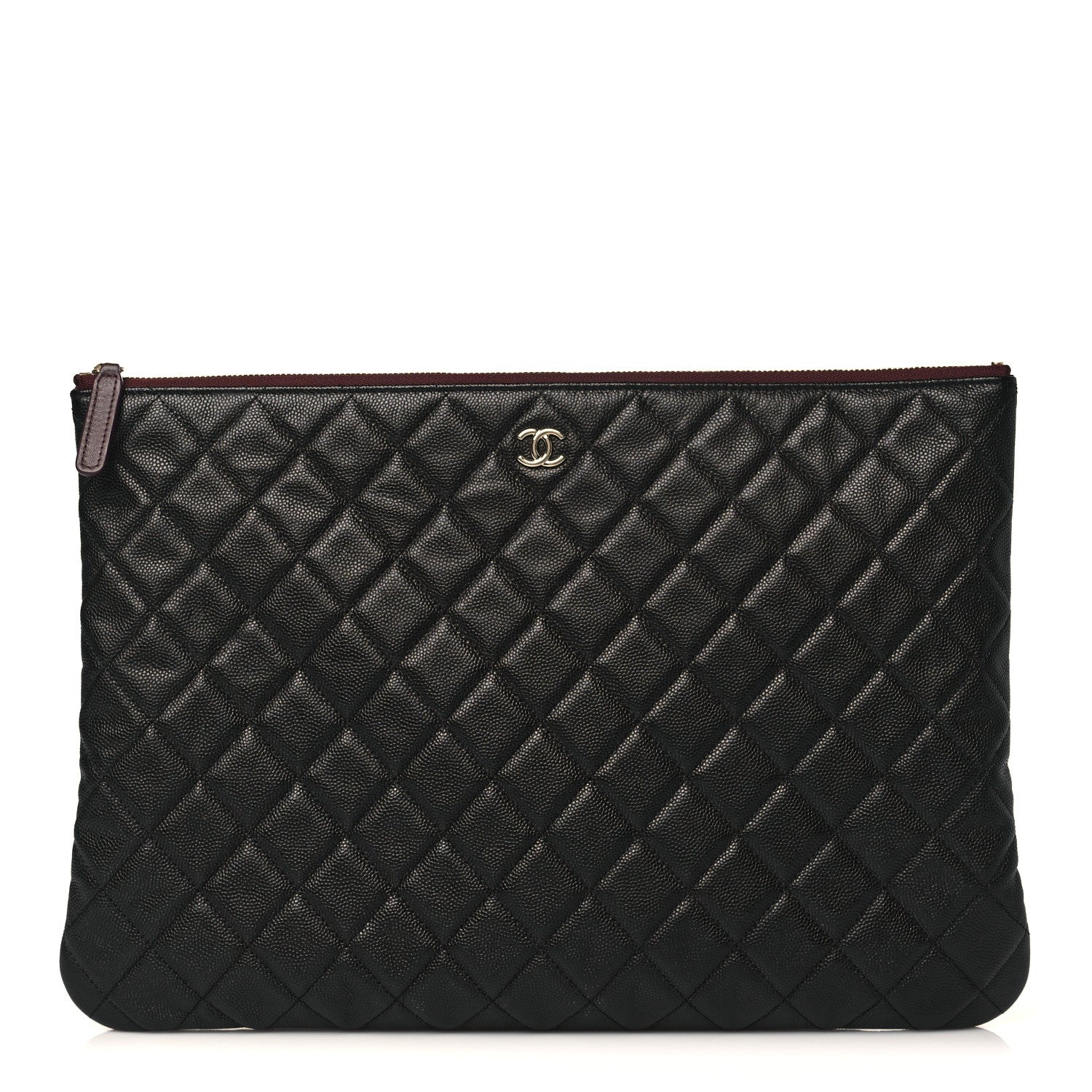 Chanel Caviar Quilted Large Cosmetic Case Black 1 of 8