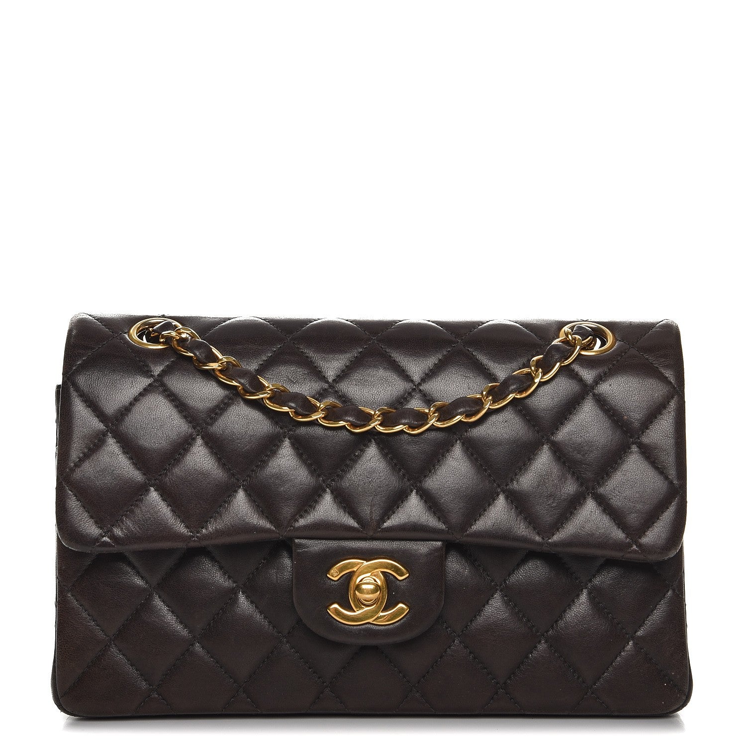 Chanel Lambskin Quilted Small Double Flap Black 1 of 17