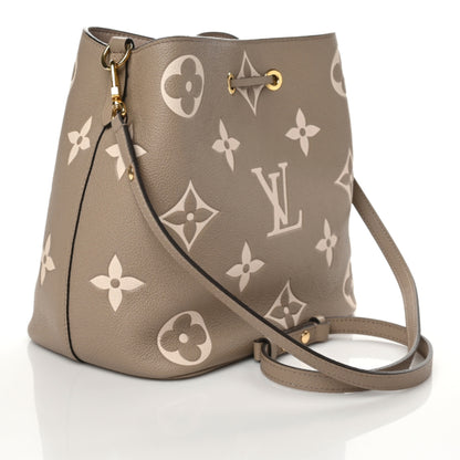 Louis Vuitton Empreinte Monogram Giant Neonoe MM Tourterelle Creme 4 of 10