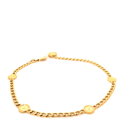 Chanel Metal Chain CC Medallion Belt Gold 2 of 4