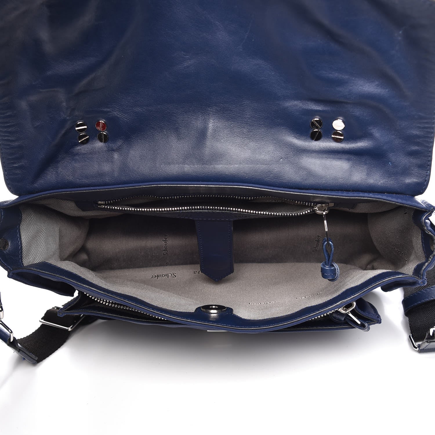 Proenza Schouler Nylon Calfskin Medium PS1 Satchel Indigo 8 of 10