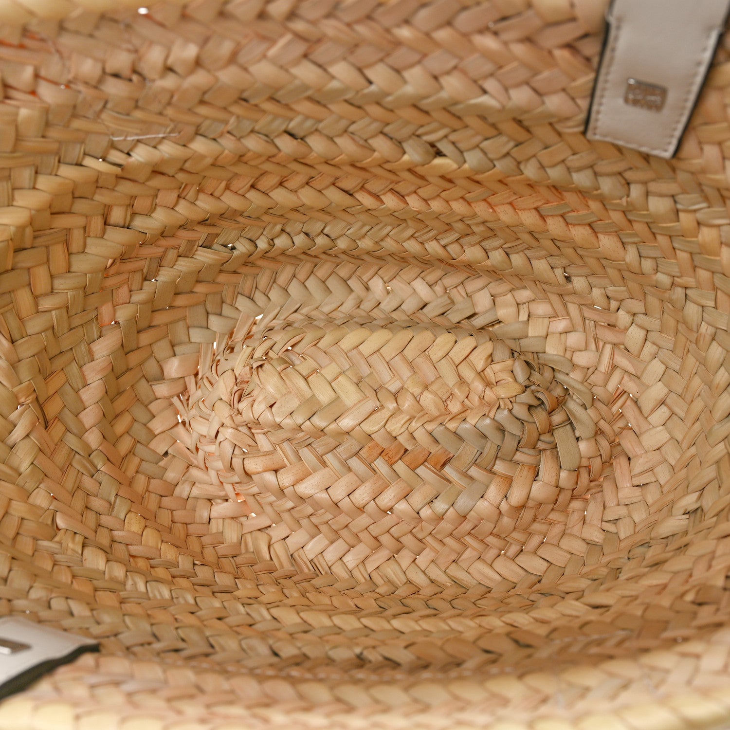 Loewe Raffia Small Basket Tote Bag Natural White 5 of 10