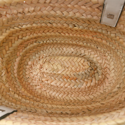 Loewe Raffia Small Basket Tote Bag Natural White 5 of 10