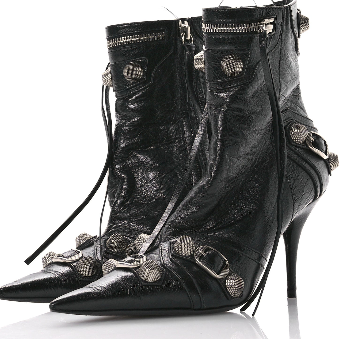 Agneau Arena Cagole 70mm Ankle Boots 37 Black