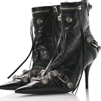 Balenciaga Agneau Arena Cagole 70mm Ankle Boots 37 Black 4 of 8