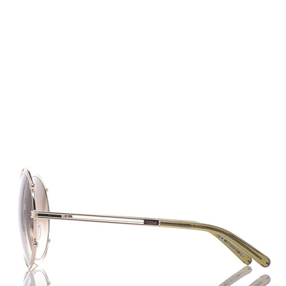 Chloe Isidora Oversized Round Sunglasses CE122S Gold 3 of 7