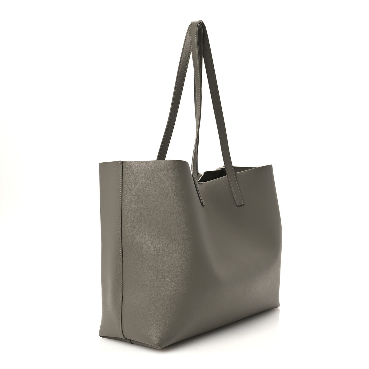 Saint Laurent Calfskin Large Shopping Tote Kaki Militaire 4 of 11