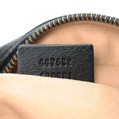 Gucci Calfskin Matelasse Small GG Marmont Chain Shoulder Bag Black 7 of 7