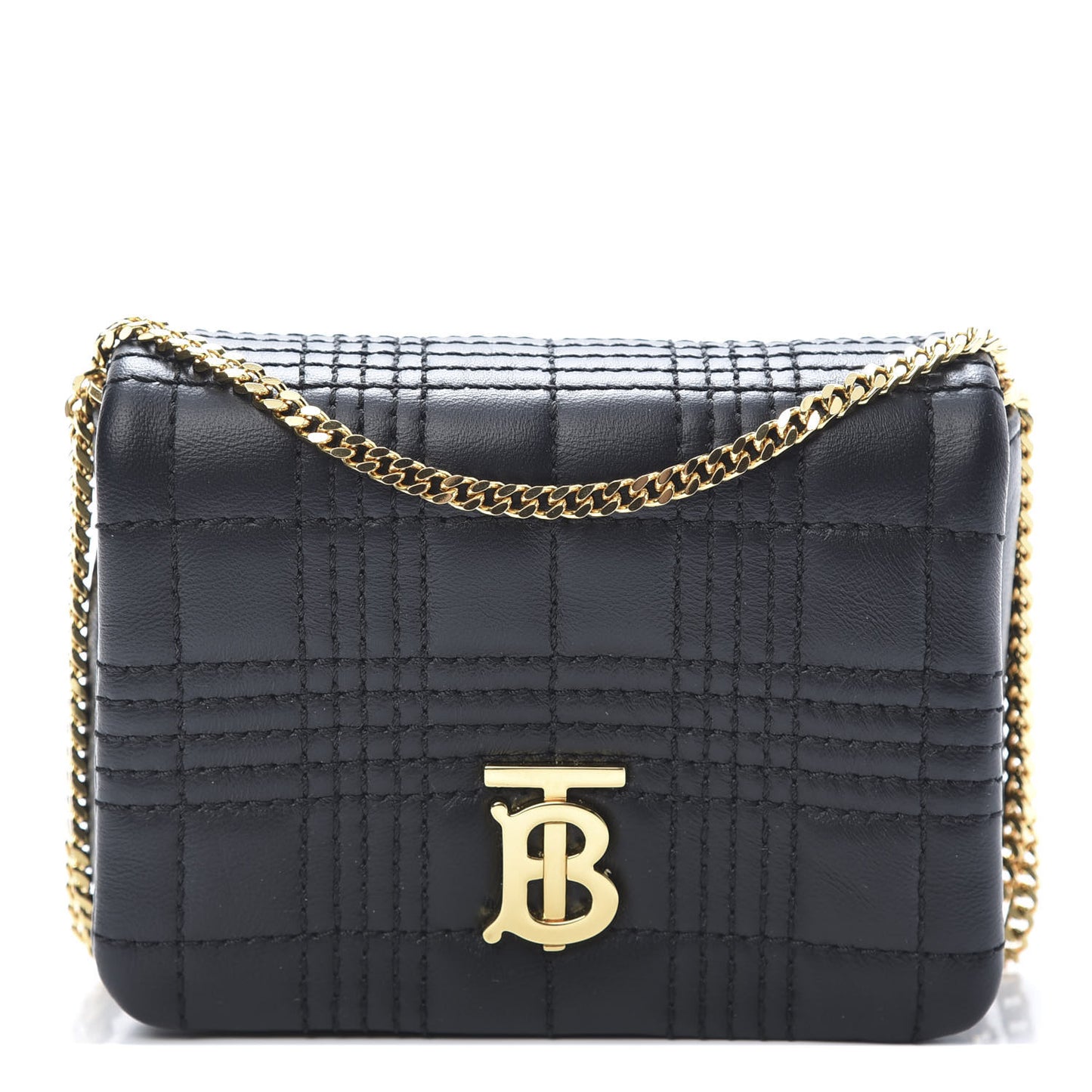 Lambskin Quilted Micro Lola Bag Black