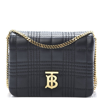 Burberry Lambskin Quilted Micro Lola Bag Black 1 of 10