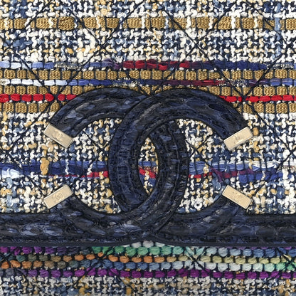 Chanel Tweed Snakeskin Quilted Small CC Filigree Flap Multicolor 8 of 12
