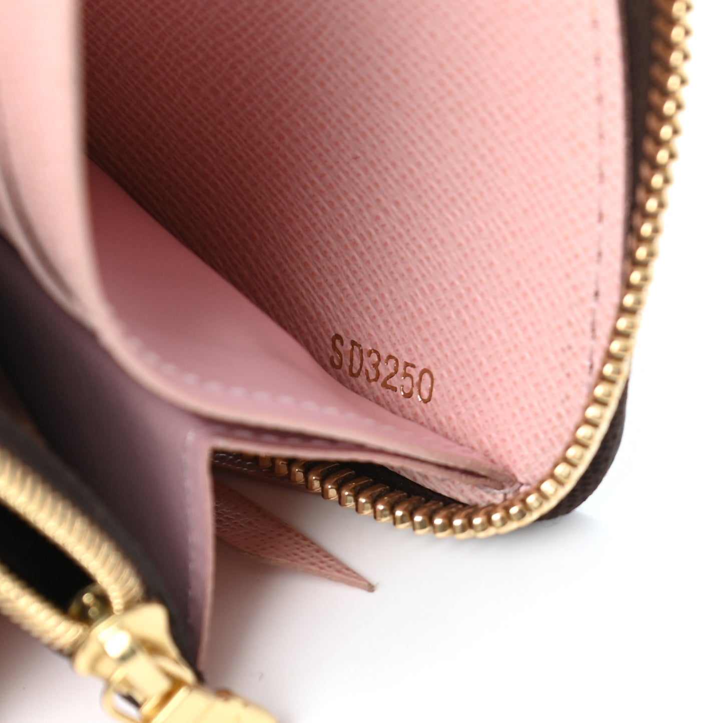 Monogram Clemence Wallet Rose Ballerine