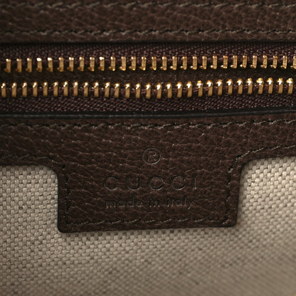 Gucci GG Supreme Monogram Textured Dollar Calfskin Web Studded Mini Ophidia Flap Shoulder Bag Beige Ebony New Acero 5 of 8